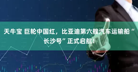 天牛宝 巨轮中国红，比亚迪第六艘汽车运输船“长沙号”正式启航！